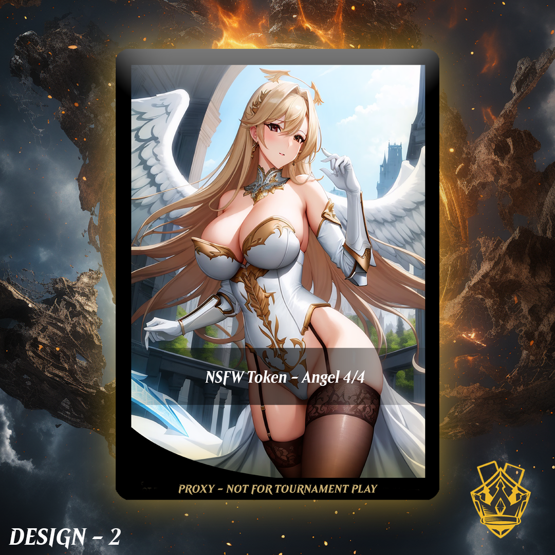 Angel Token - MTG Proxy - NSFW Version