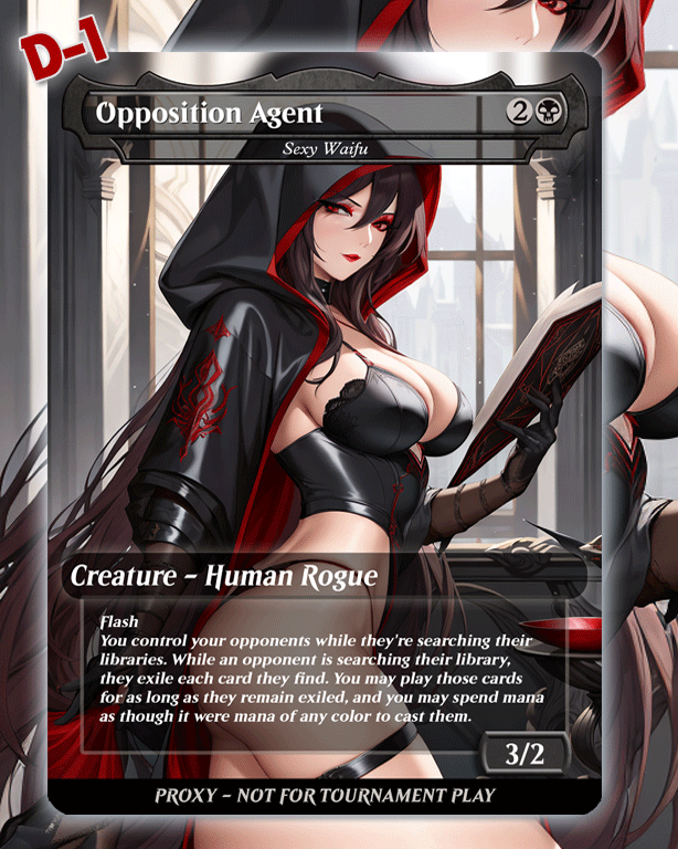 Opposition Agent - MTG Proxy - NSFW Version