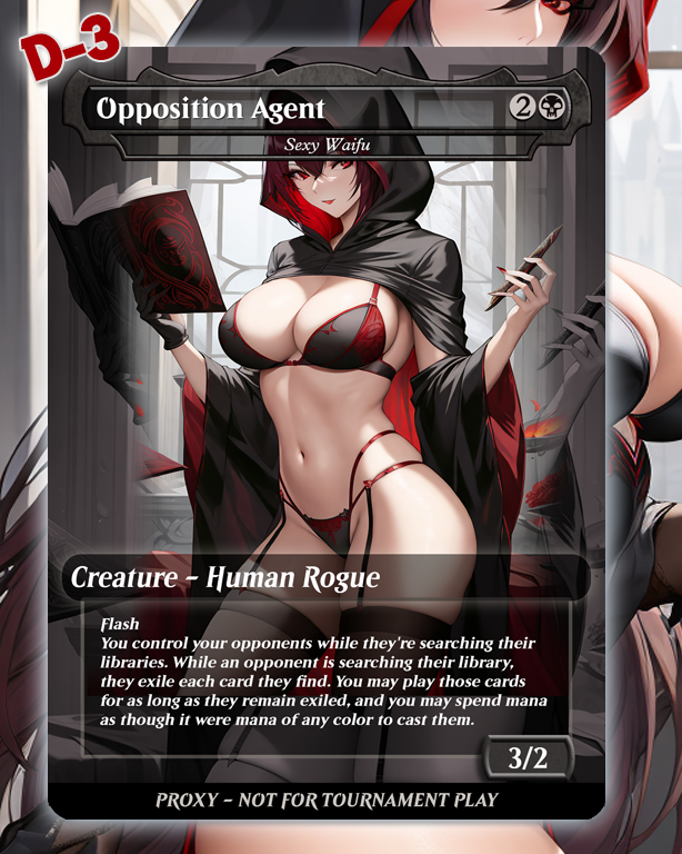 Opposition Agent - MTG Proxy - NSFW Version