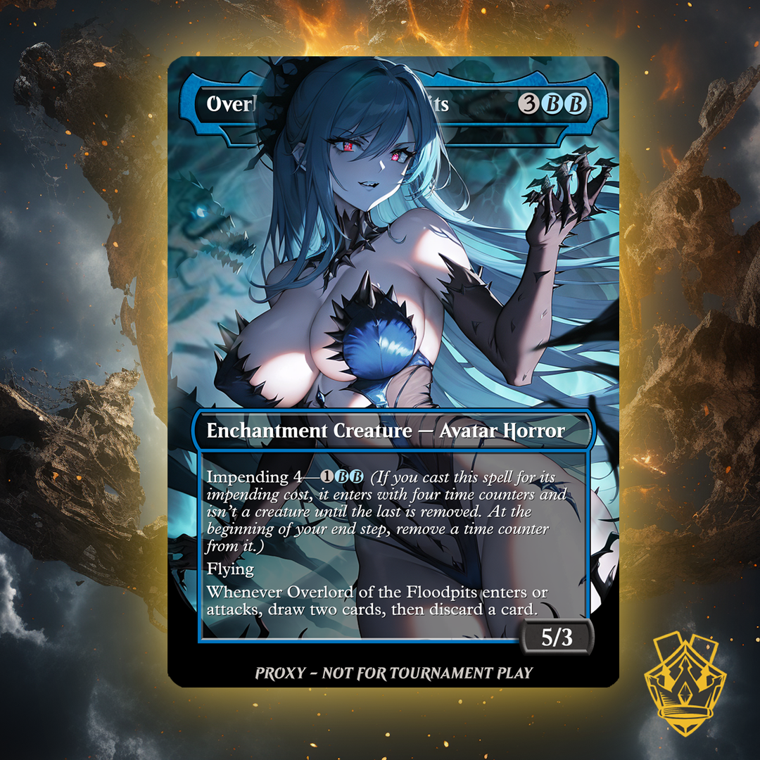 Overlord of the Floodpits – MTG Custom Proxy Card - NSFW