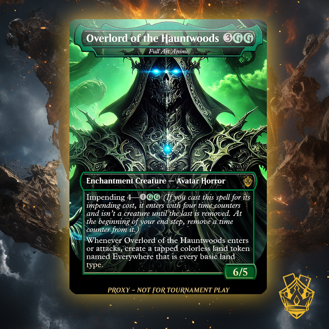 mtg overlord cards Overlord of the Hauntwoods – MTG Custom Proxy Card – Battle Proxy