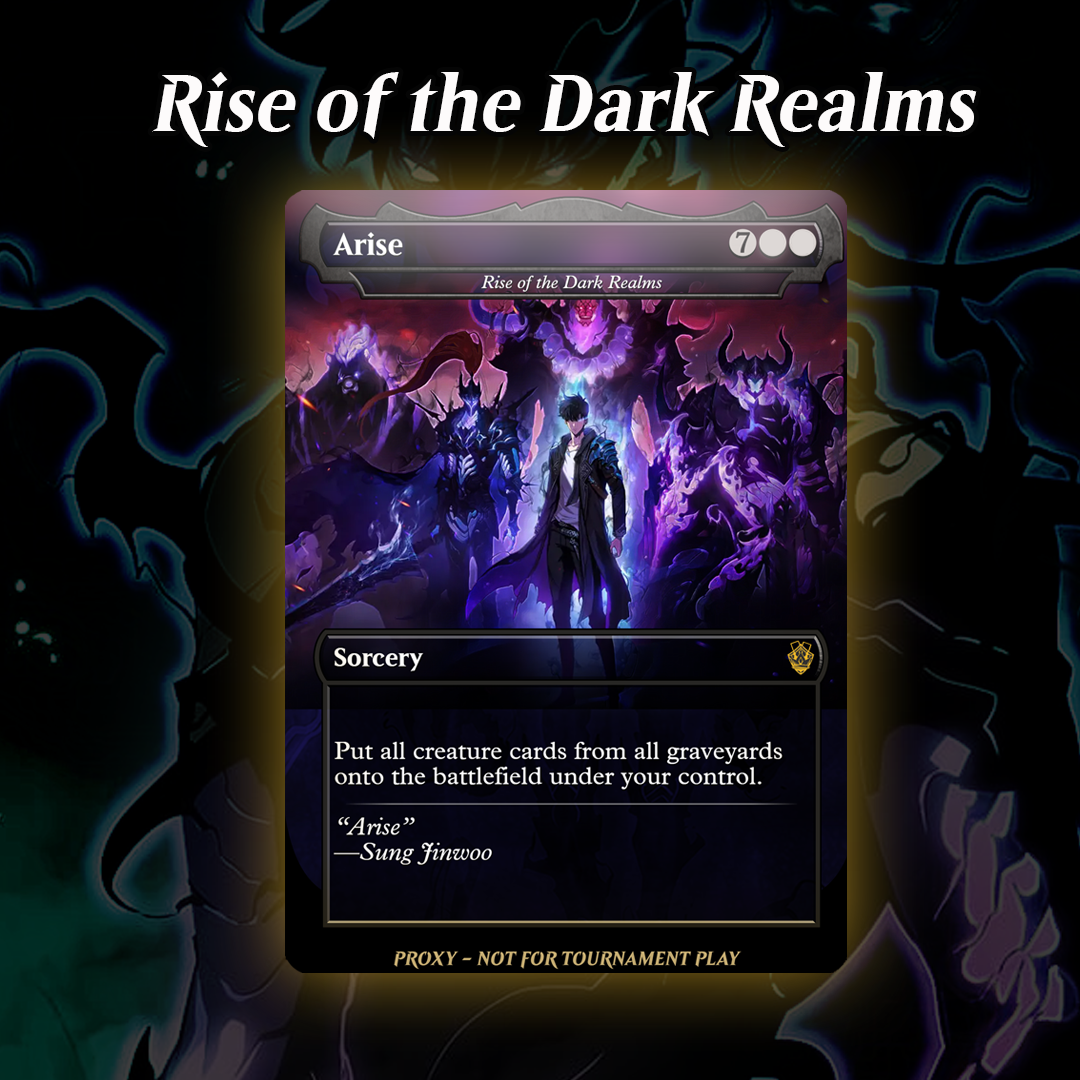 Rise of the Dark Realms (Solo Leveling) - MTG Custom Proxy