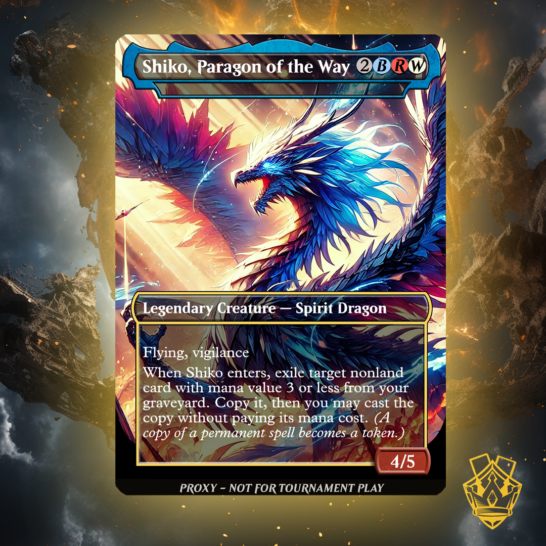 Shiko, Paragon of the Way – MTG Custom Proxy Card