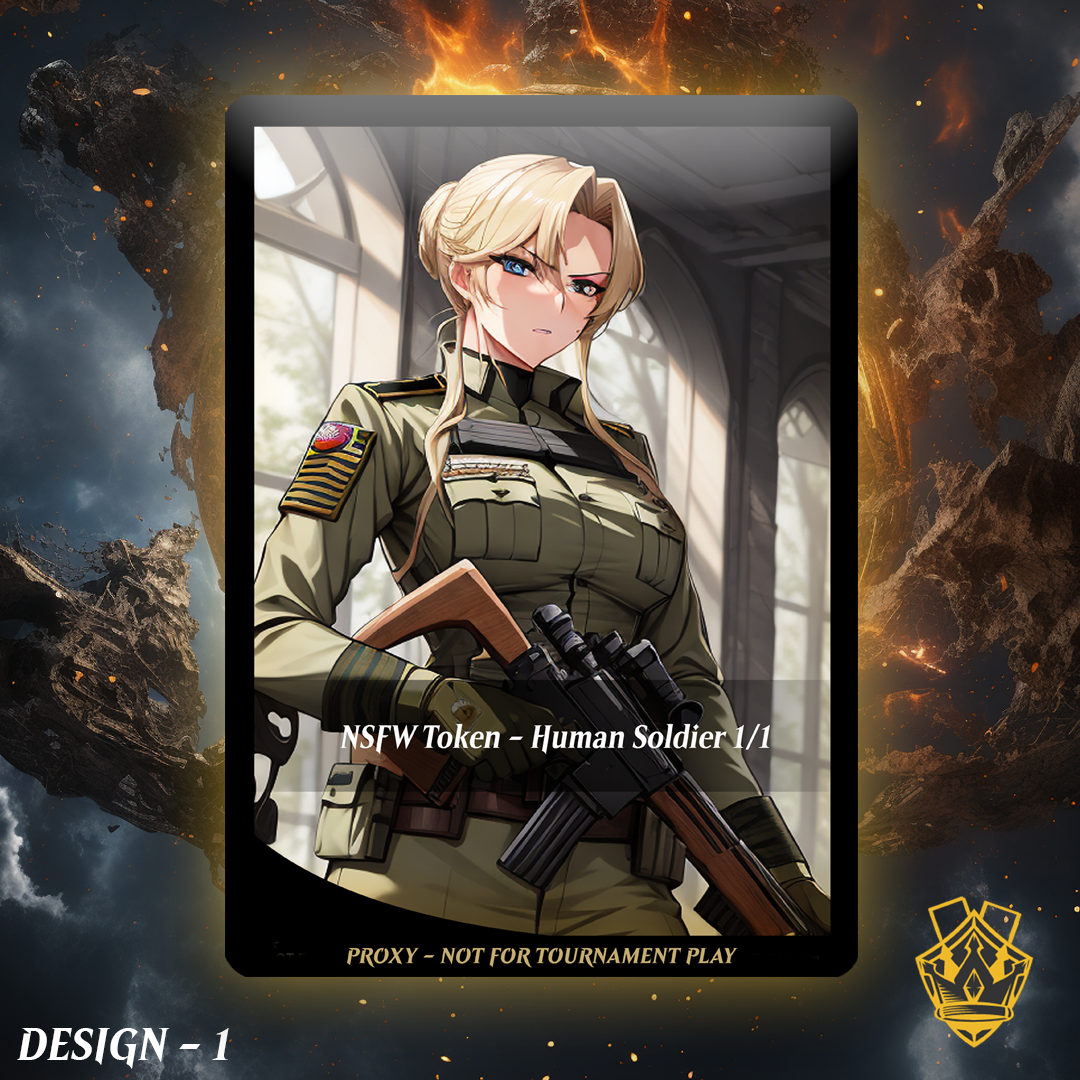 Soldier Token – MTG Custom Proxy - NSFW