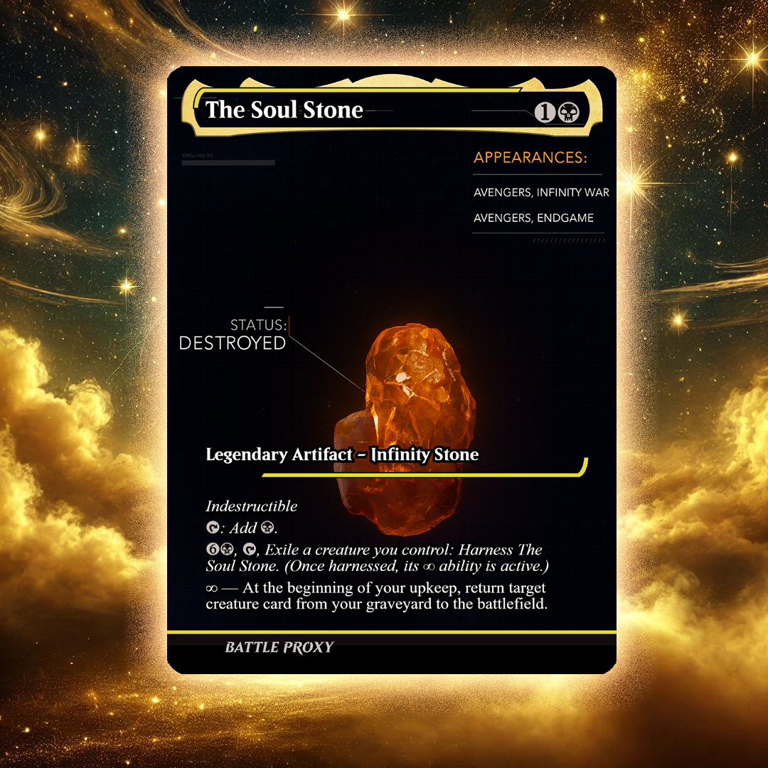 MTG Custom Proxy - Soul Stone - Cosmic Foil Replica