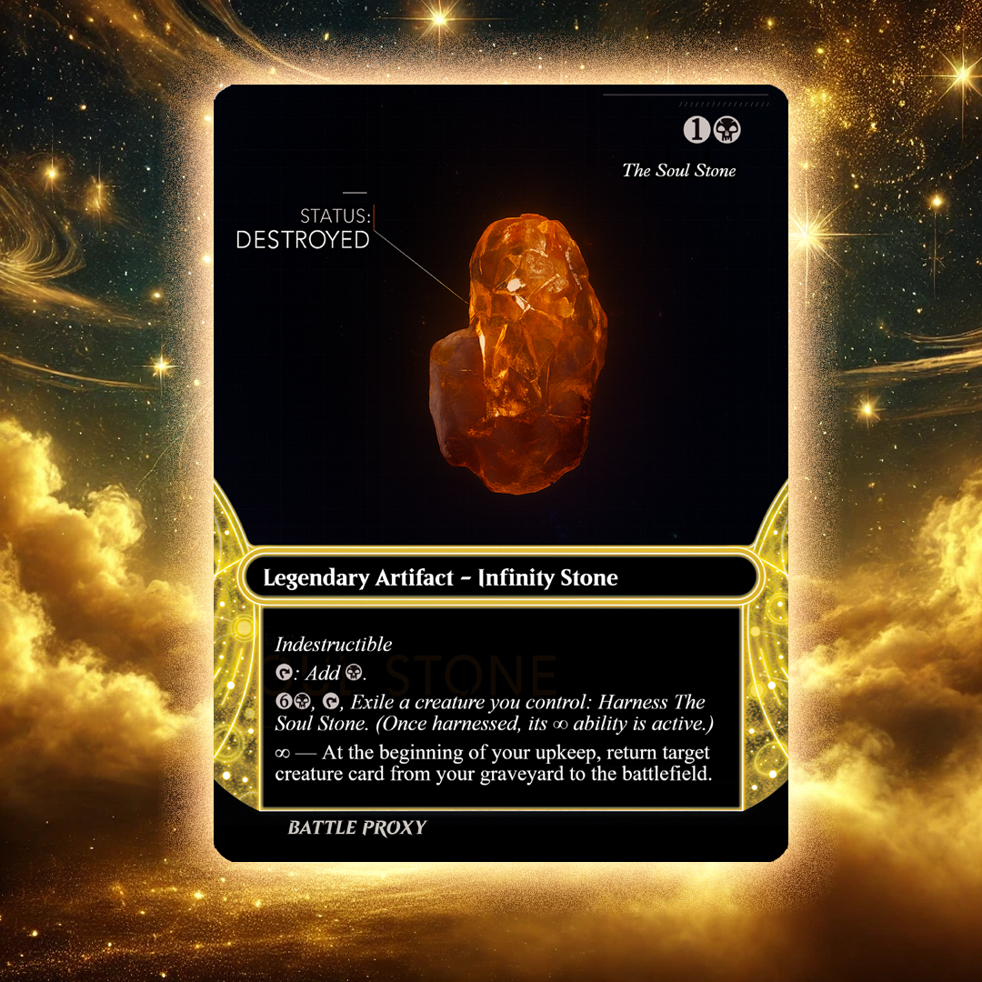 MTG Custom Proxy - Soul Stone - Cosmic Foil Replica