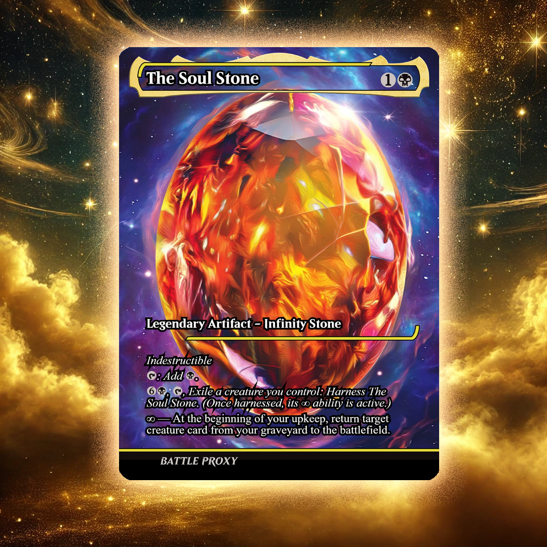 MTG Custom Proxy - Soul Stone - Cosmic Foil Replica