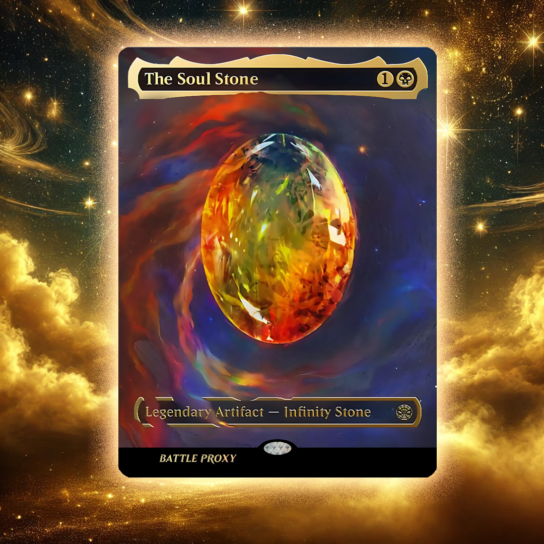 MTG Custom Proxy - Soul Stone - Cosmic Foil Replica
