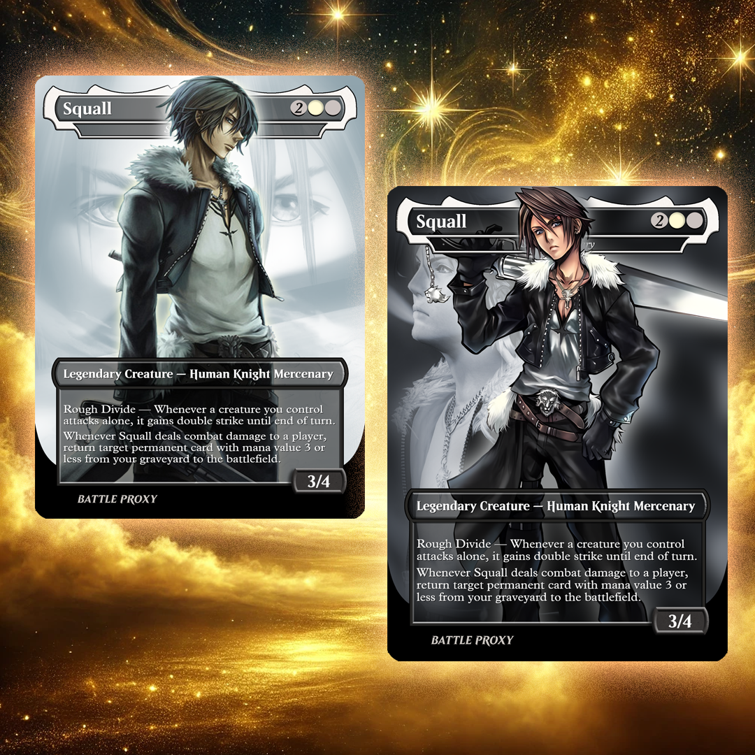 MTG Custom Proxy - Squall, SeeD Mercenary – Final Fantasy