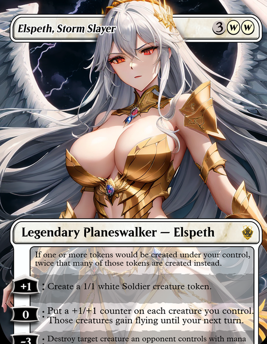 Elspeth, Storm Slayer - MTG Custom Proxy - NSFW