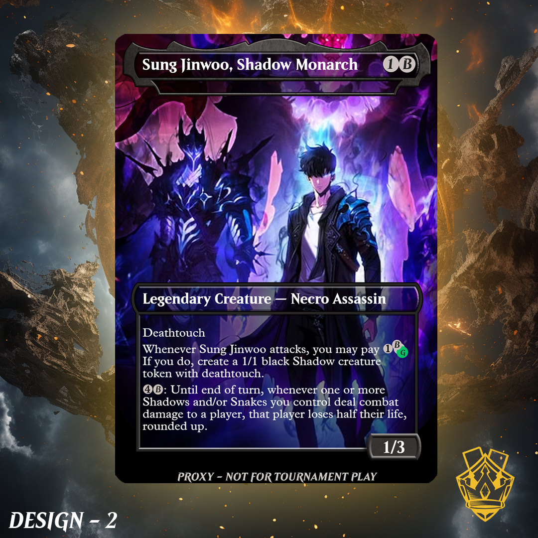 Sung Jinwoo – MTG Custom Proxy Card - Aphelia, Viper Whisperer