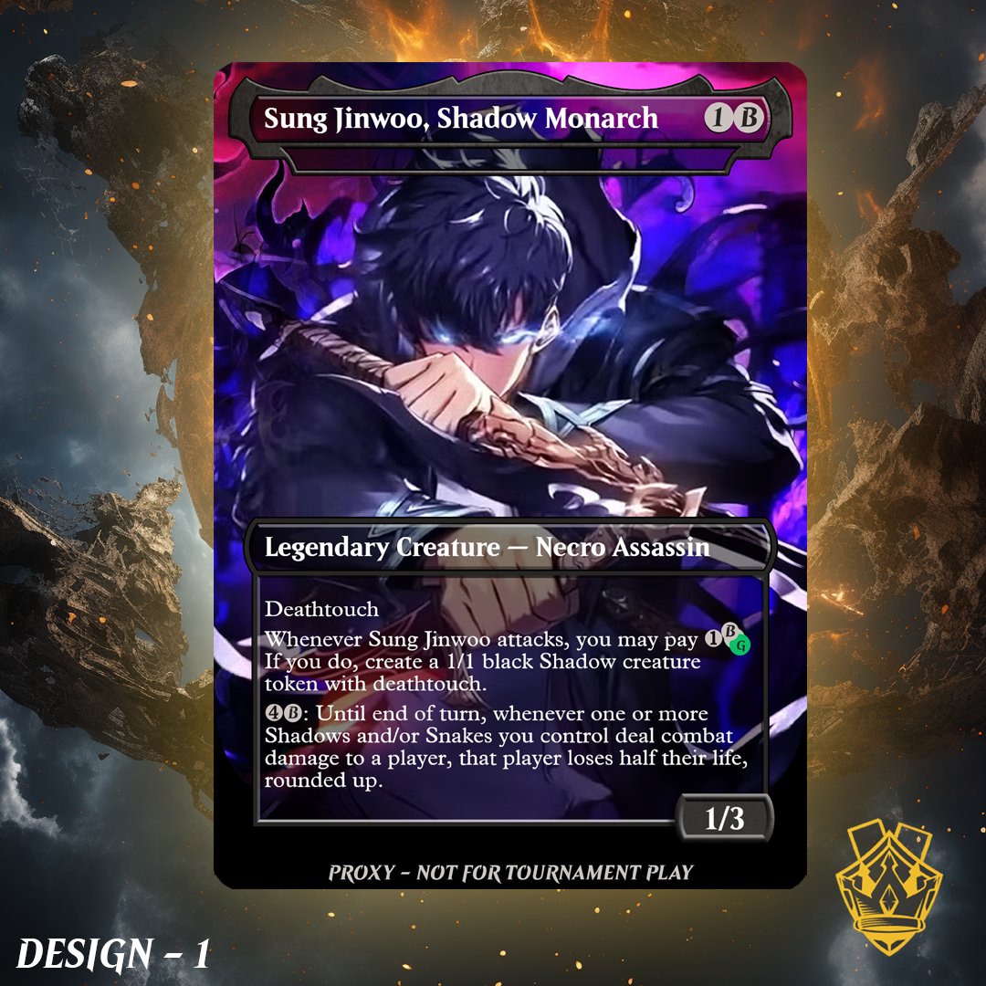 Sung Jinwoo – MTG Custom Proxy Card - Aphelia, Viper Whisperer