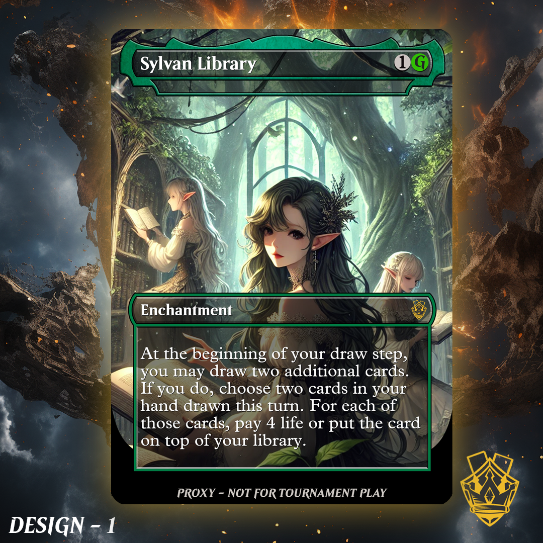 Sylvan Library - MTG Custom Proxy