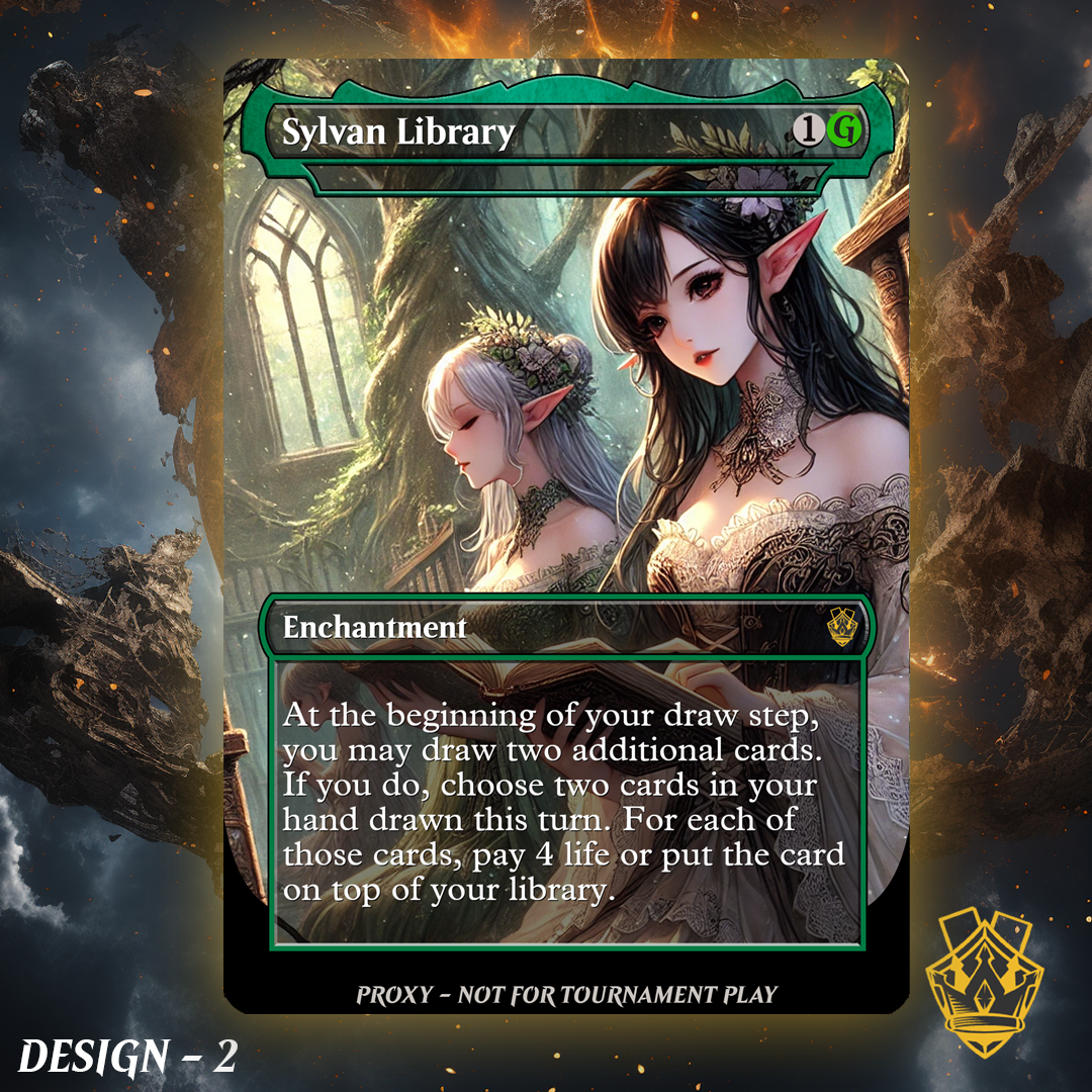 Sylvan Library - MTG Custom Proxy