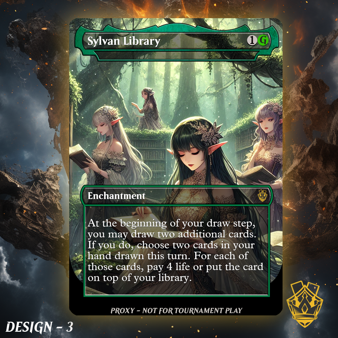 Sylvan Library - MTG Custom Proxy