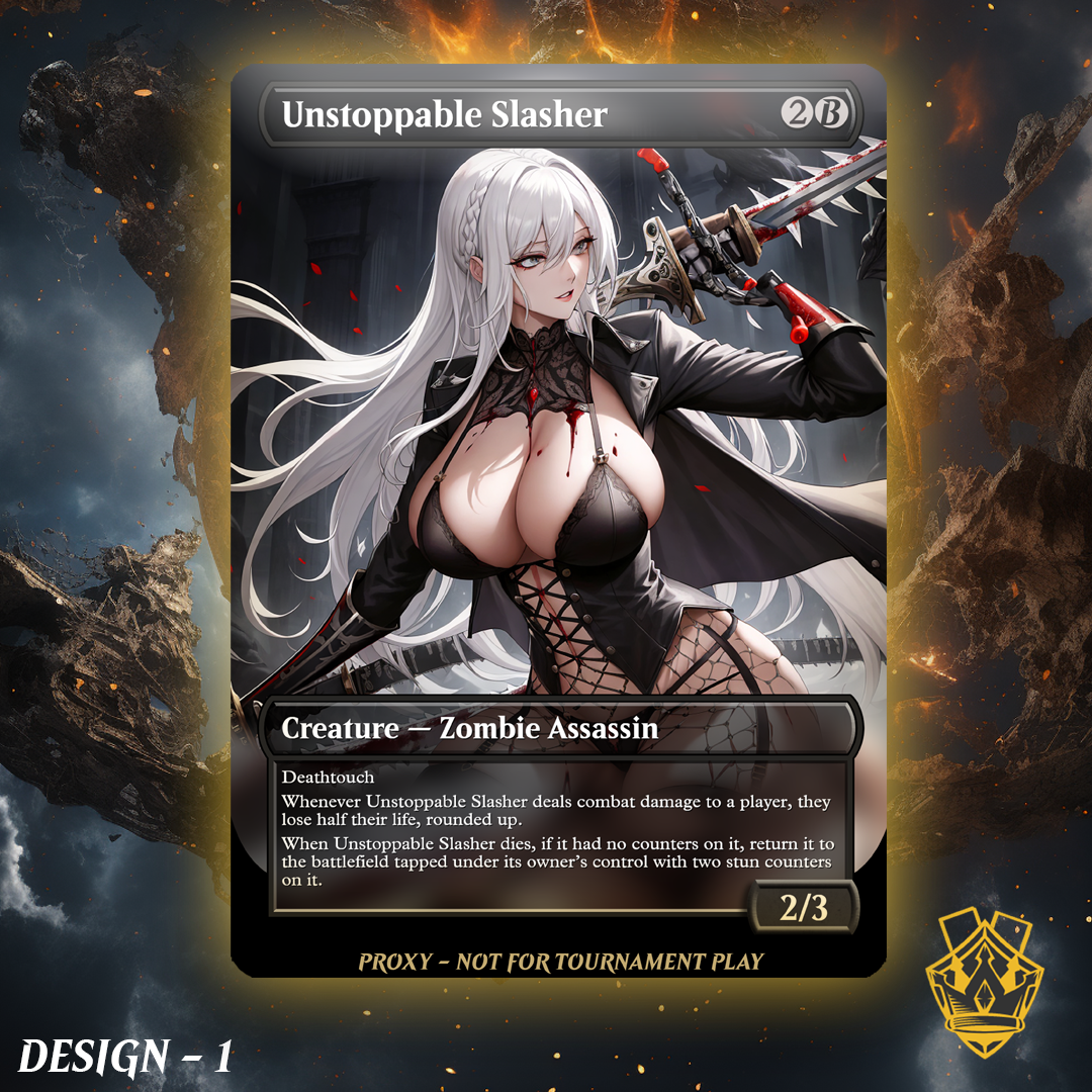 Unstoppable Slasher - MTG Custom Proxy - NSFW