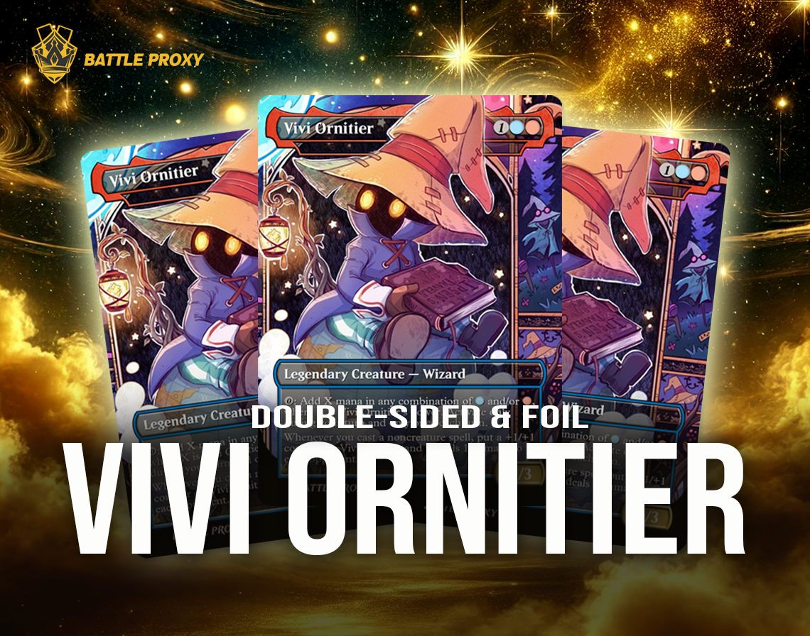 MTG Custom Proxy - Vivi Ornitier Final Fantasy Battle Proxy MTG Custom Proxy - Vivi Ornitier Final Fantasy Battle Proxy