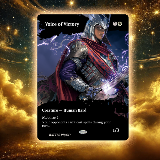 MTG Custom Proxy Card - Voice of Victory (Dragonstorm)