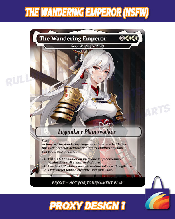 The Wandering Emperor - MTG Proxy - NSFW Version Battle Proxy The Wandering Emperor - MTG Proxy - NSFW Version Battle Proxy