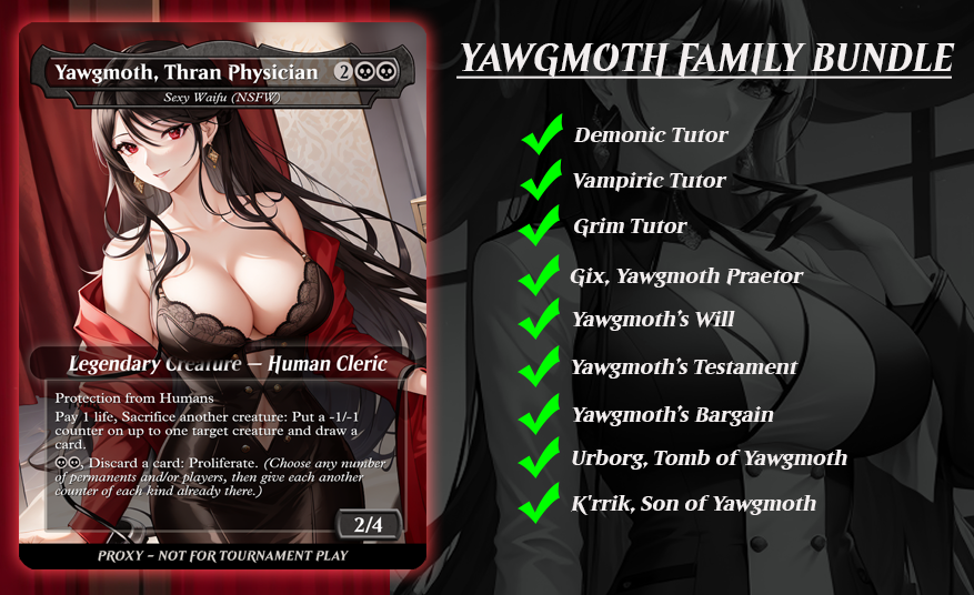 MTG Proxy Bundles - Yawgmoth Family Bundle – MTG Proxy Card