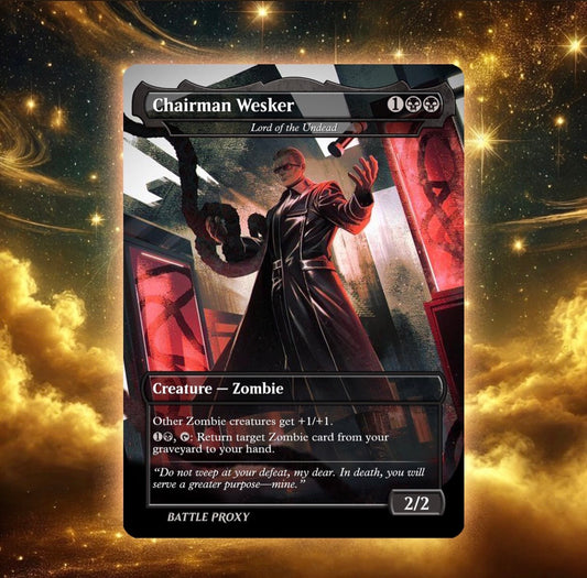 MTG Custom Proxy - Chairman Wesker – Resident Evil