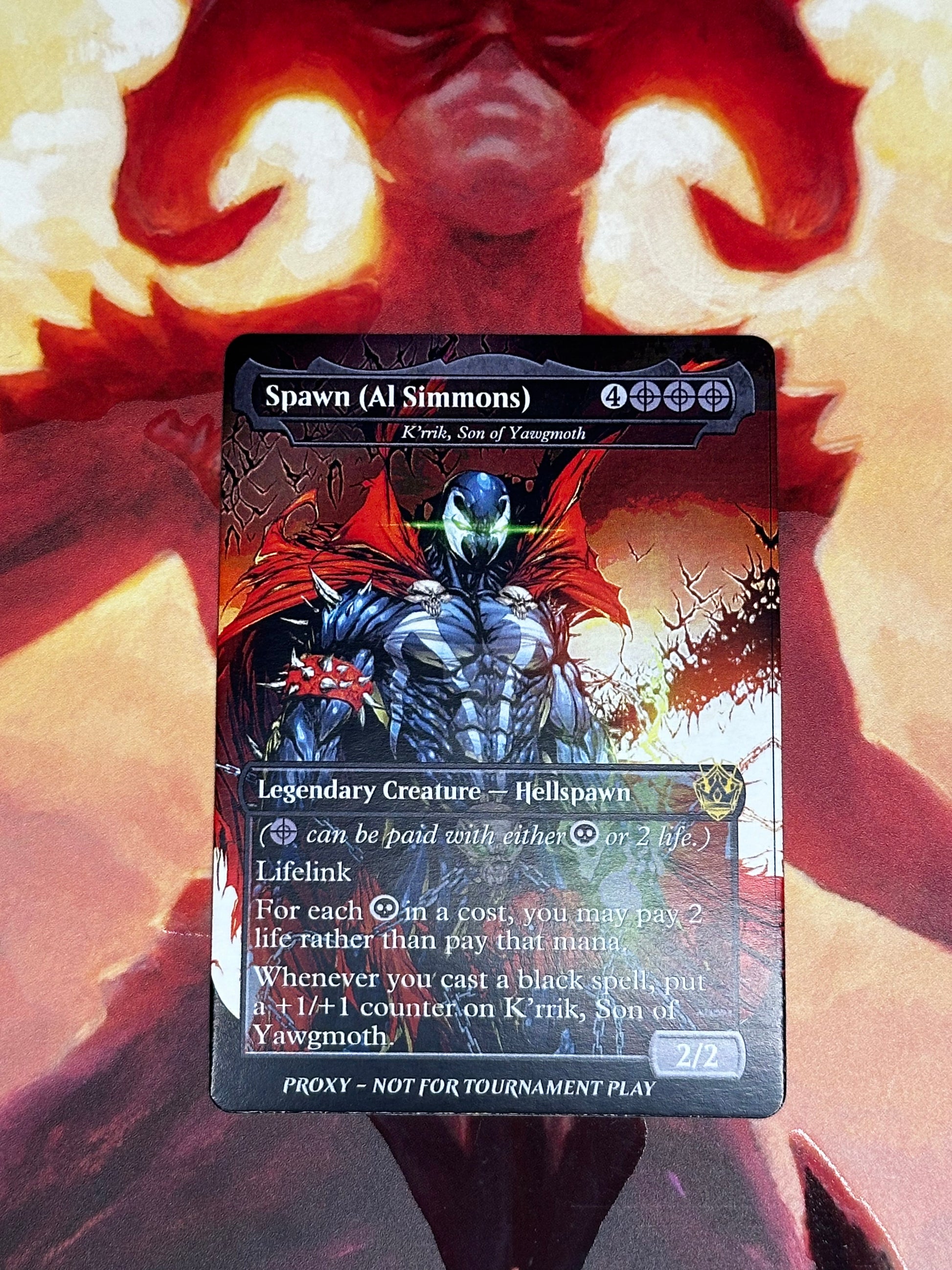 K'rrik, Son of Yawgmoth MTG Proxy Card - Spawn Version Battle Proxy K'rrik, Son of Yawgmoth MTG Proxy Card - Spawn Version Battle Proxy