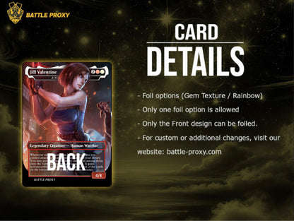 MTG Custom Proxy - Jill Valentine – Resident Evil