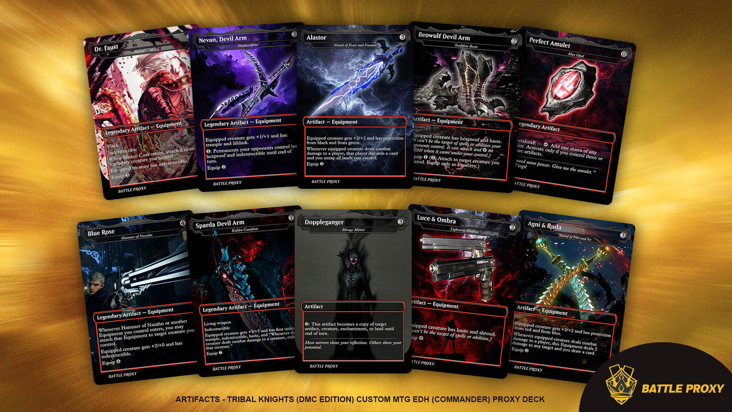 Custom EDH Proxy Deck – Tribal Knights Commander Deck - Devil May Cry
