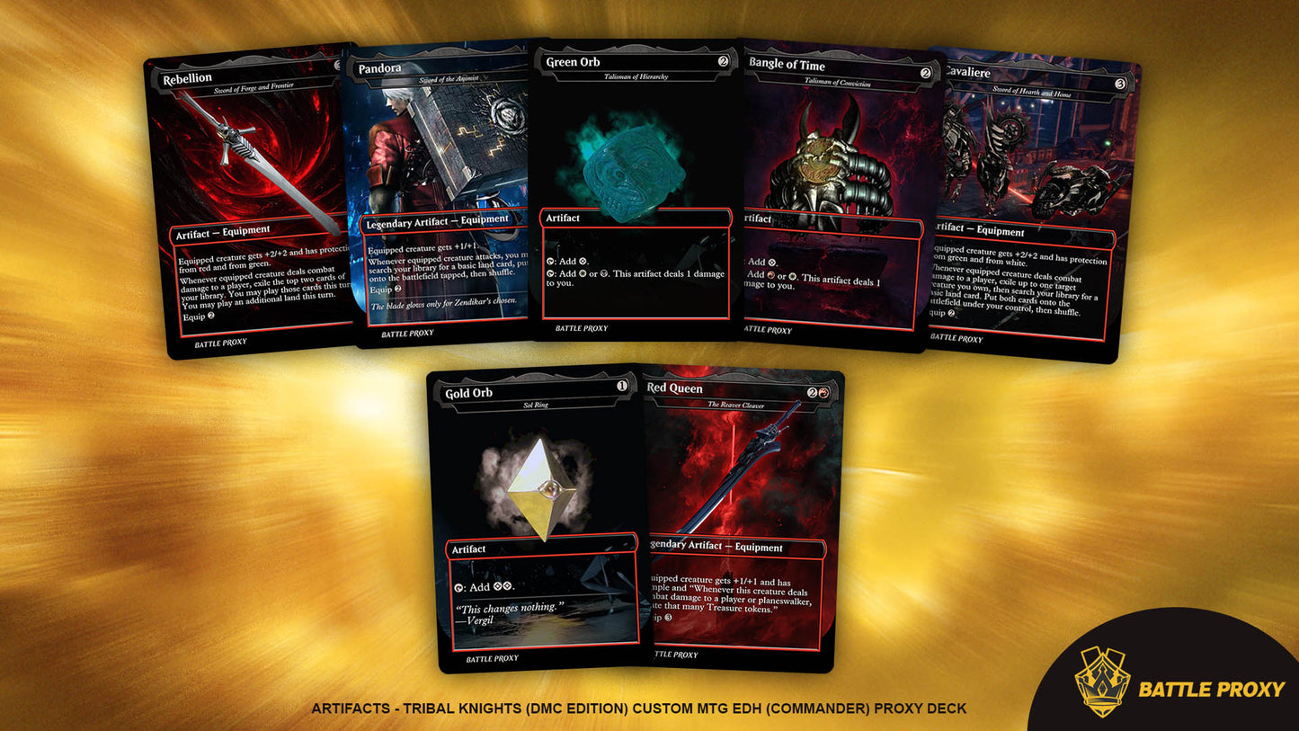 Custom EDH Proxy Deck – Tribal Knights Commander Deck - Devil May Cry