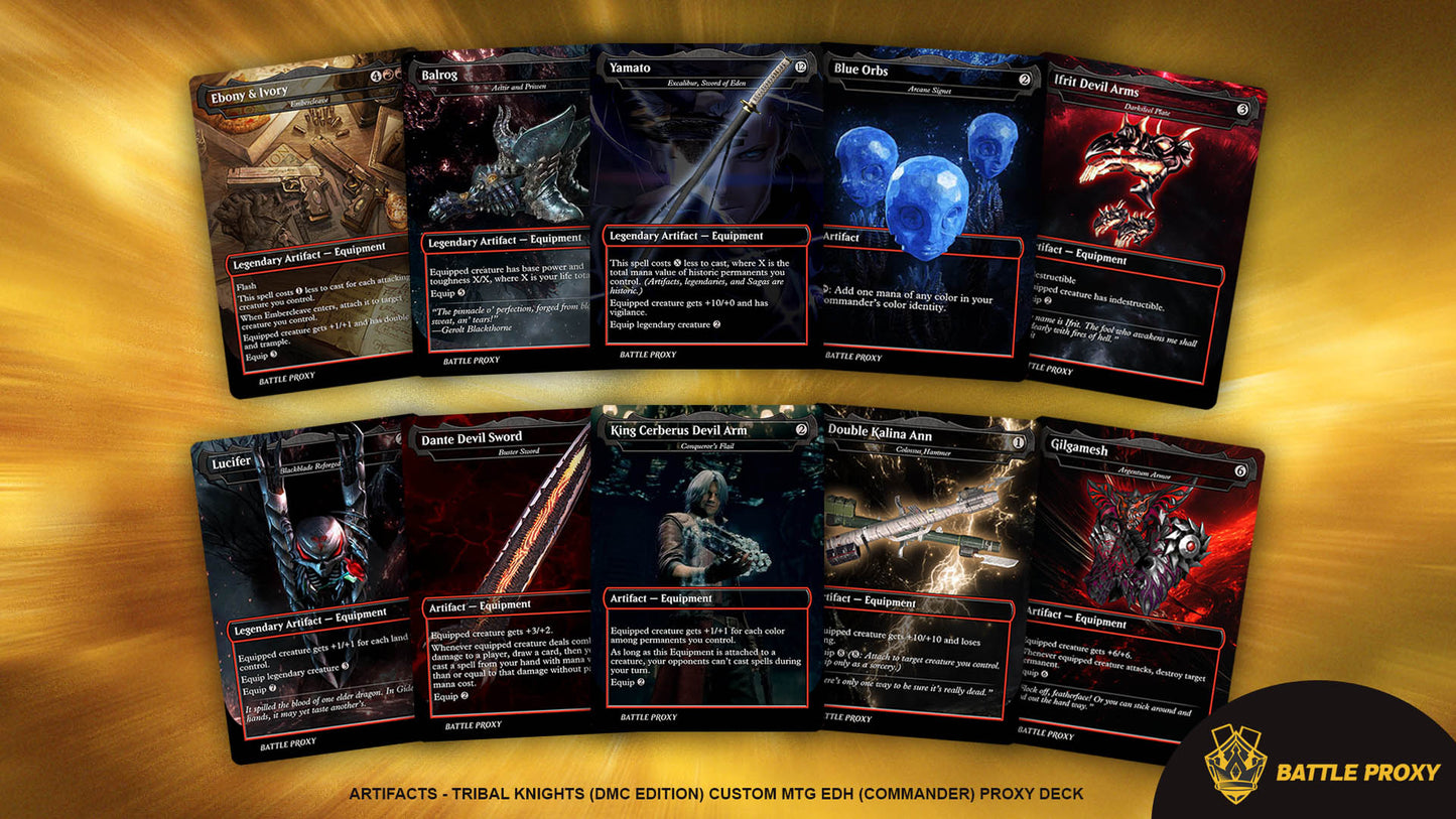 Custom EDH Proxy Deck – Tribal Knights Commander Deck - Devil May Cry