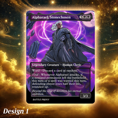 MTG Custom Proxy - Alpharael, Stonechosen - Edge of Eternities