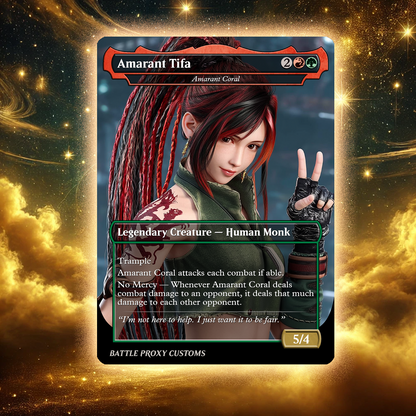 MTG Custom Proxy Card - Amarant Coral (Final Fantasy)