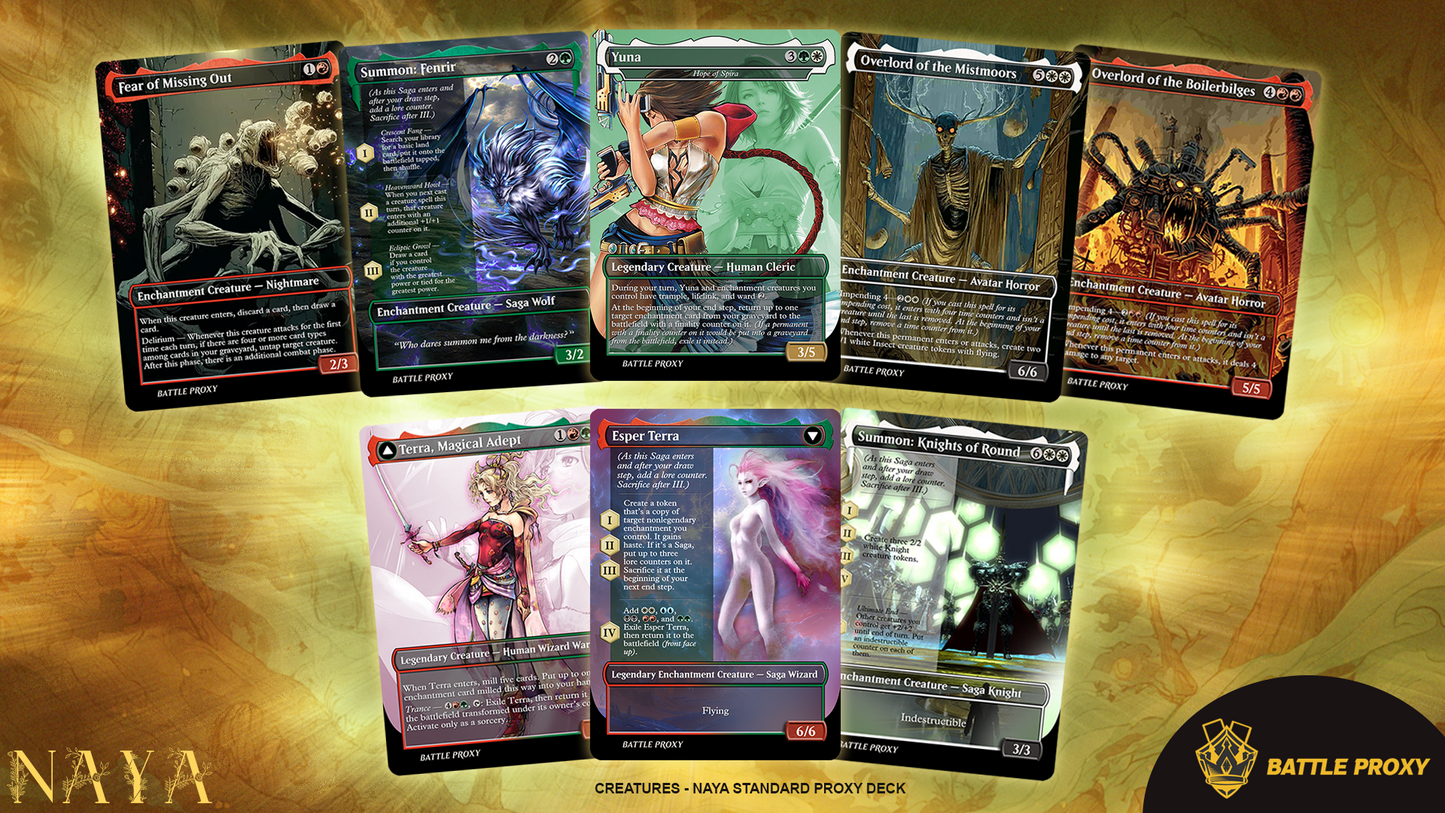 Custom Standard Proxy Deck – Standard Naya Final Fantasy