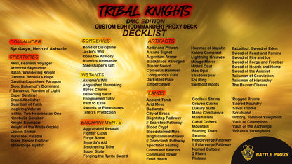 Custom EDH Proxy Deck – Tribal Knights Commander Deck - Devil May Cry