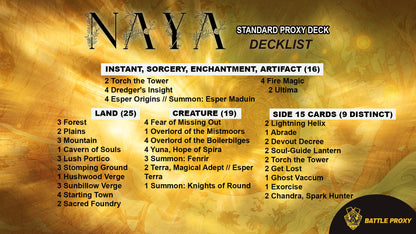 Custom Standard Proxy Deck – Standard Naya Final Fantasy