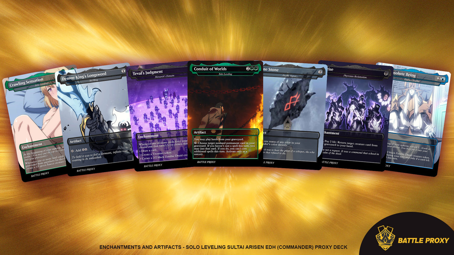 Custom EDH Proxy Deck – Sultai Arisen Commander Deck - Solo Leveling