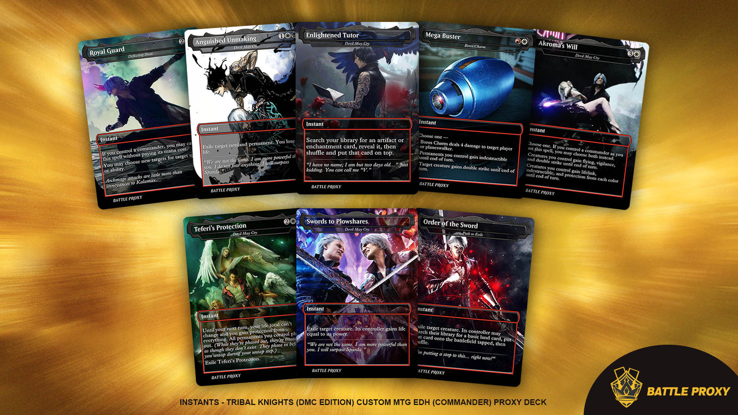 Custom EDH Proxy Deck – Tribal Knights Commander Deck - Devil May Cry
