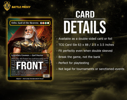 MTG Custom Proxy - Odin, the Allfather