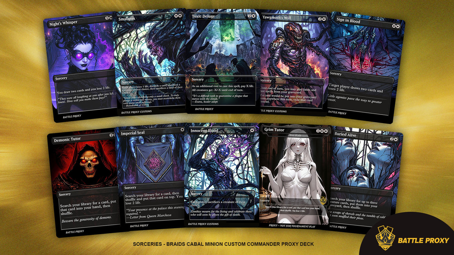 Custom EDH Proxy Deck – Braids Commander Deck (MTG Proxies)