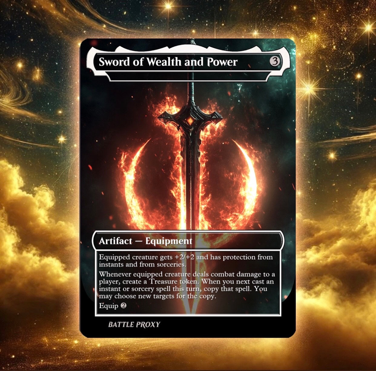 MTG Custom Proxy - Sword of Wealth and Power