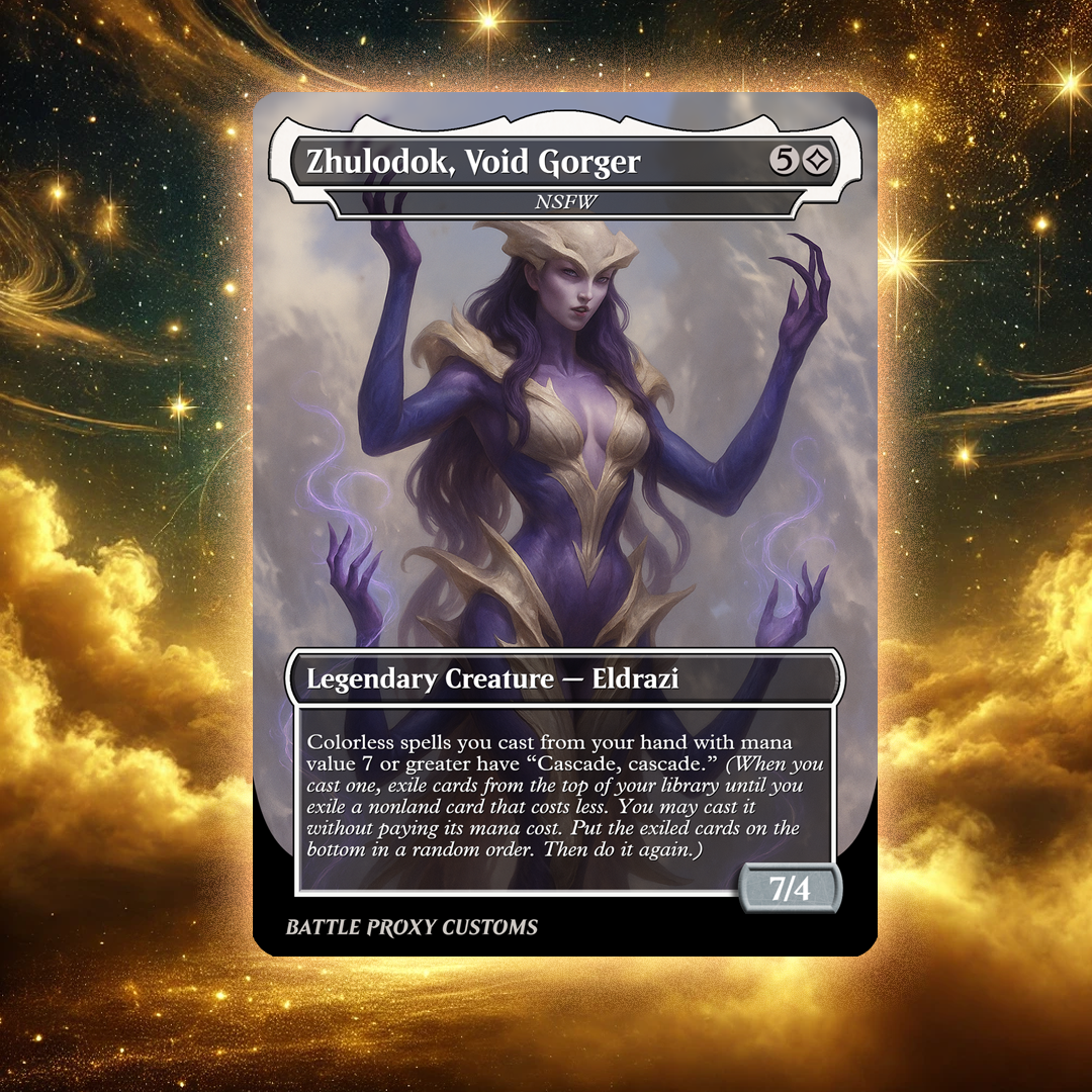 MTG Custom Proxy - Zhulodok,Void Gorger  – NSFW