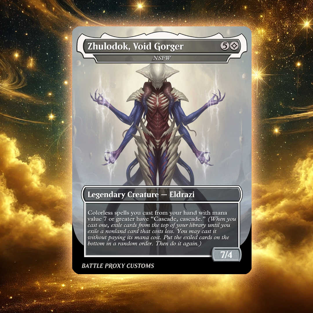 MTG Custom Proxy - Zhulodok,Void Gorger  – NSFW