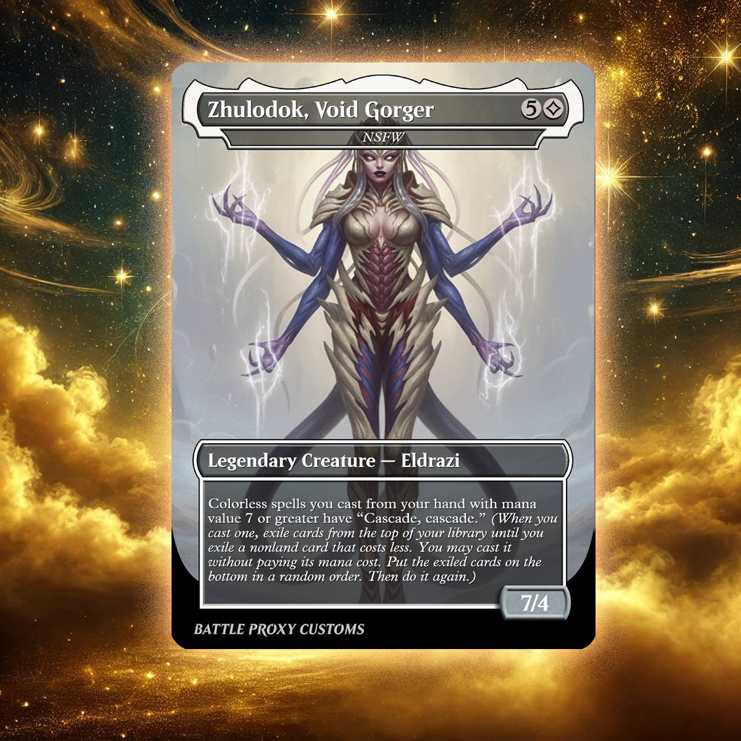 MTG Custom Proxy - Zhulodok,Void Gorger  – NSFW