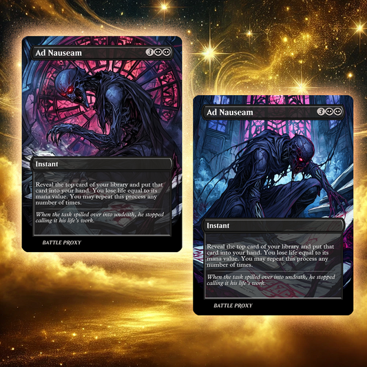 MTG Custom Proxy - Ad Nauseam [Dual-Faced]