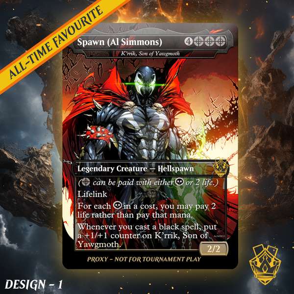 K'rrik, Son of Yawgmoth – MTG Proxy Card - Spawn Version – Battle
