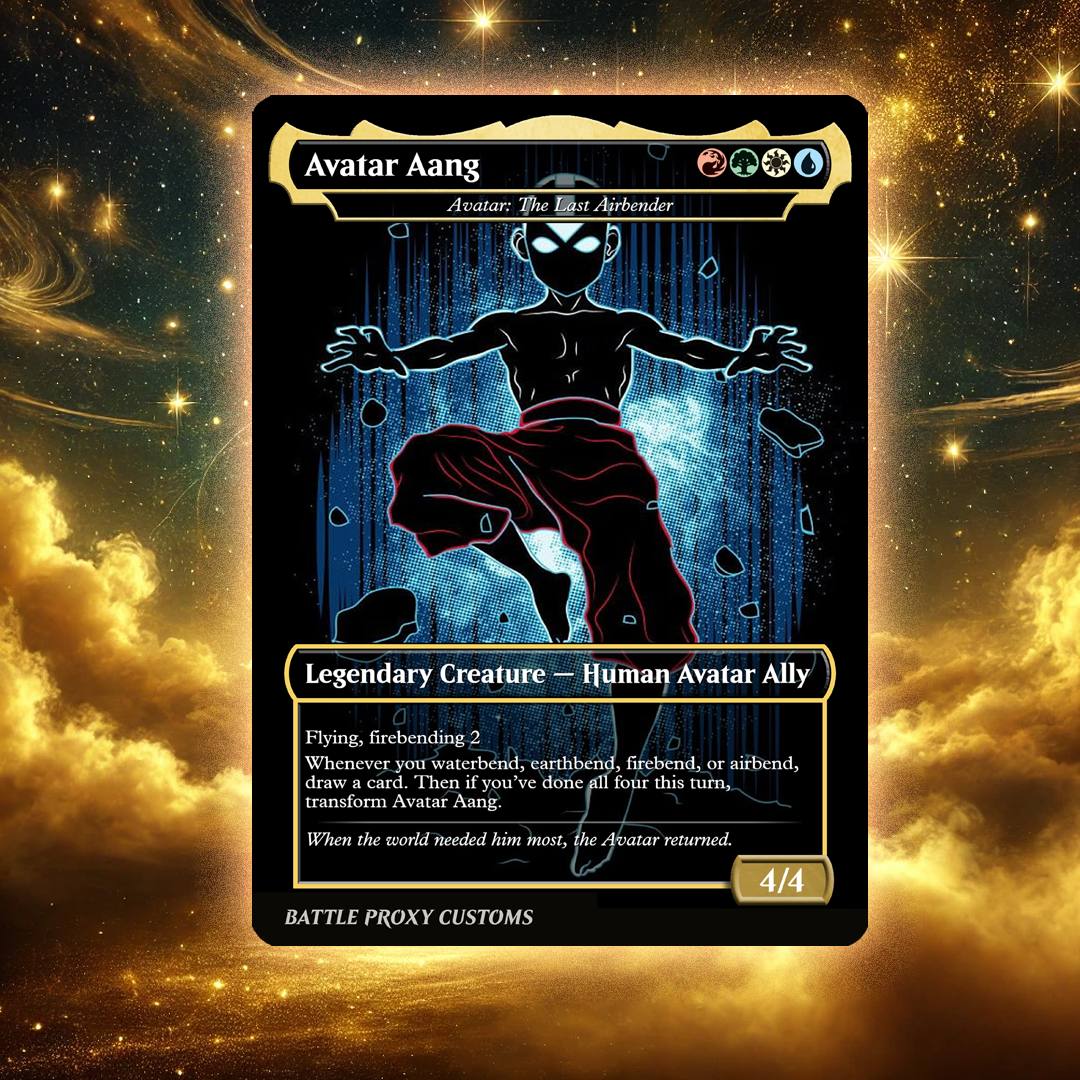 MTG Custom Proxy Card - Avatar Aang - Avatar: The Last Airbender