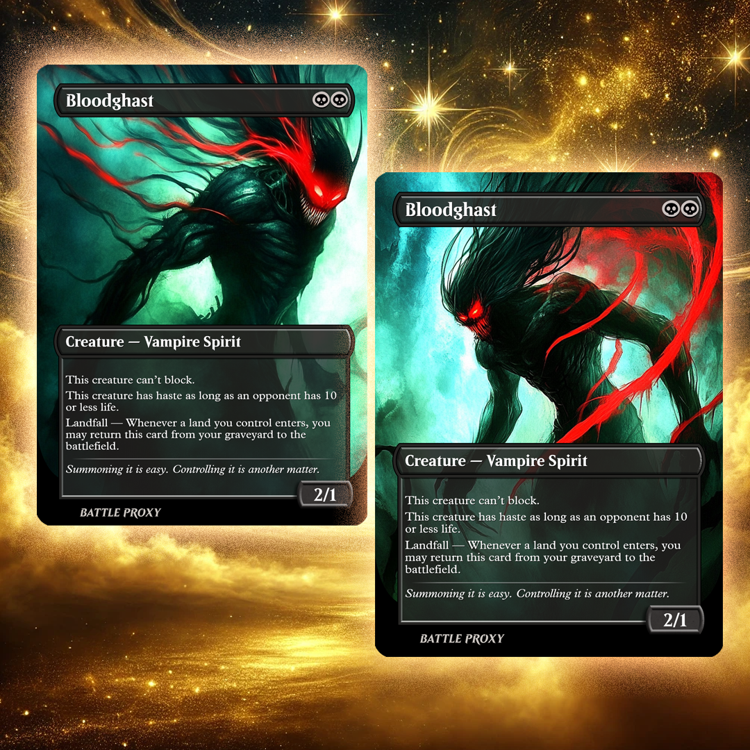 MTG Custom Proxy - Bloodghast [Dual-Faced]