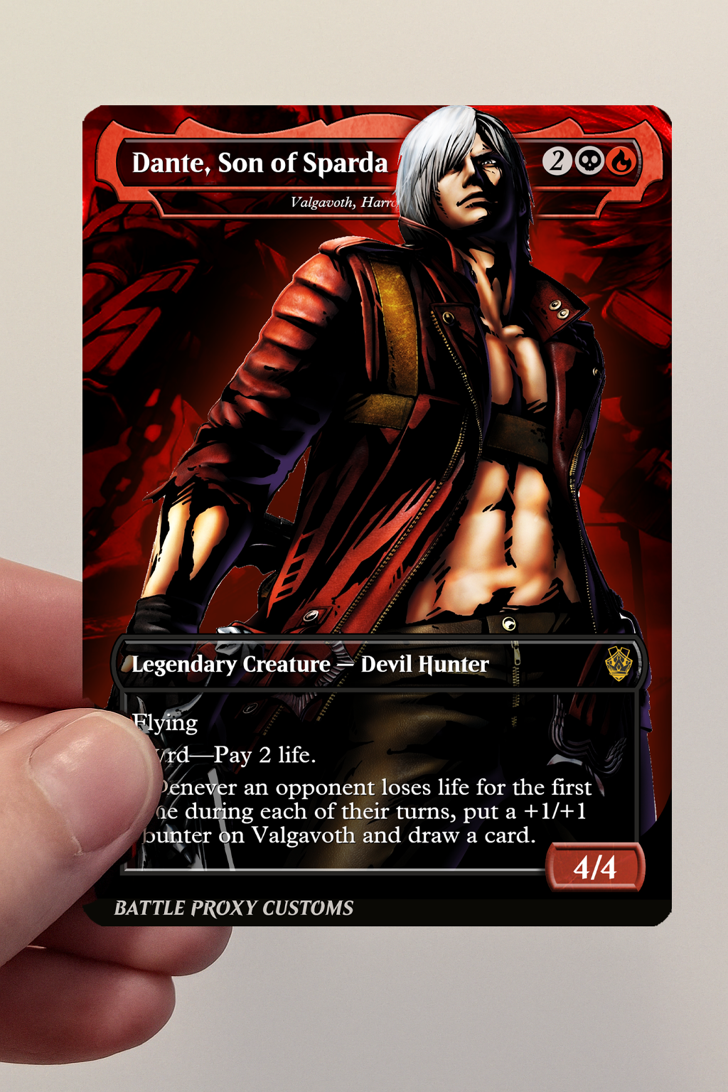 MTG Custom Proxy - Dante [Devil May Cry] – Dual-Faced