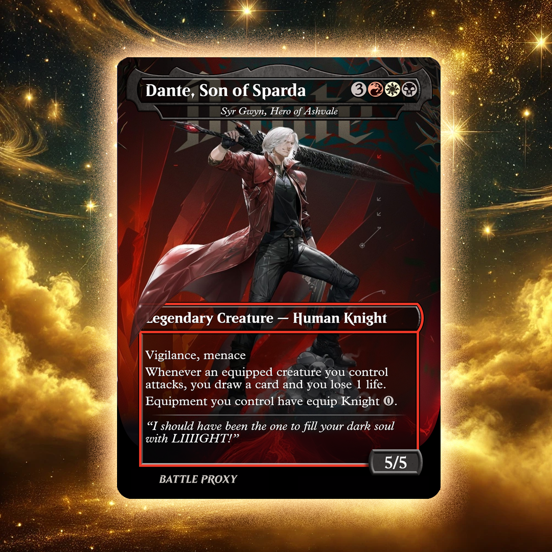 MTG Custom Proxy Summon: Bahamut Proxy Devil May Cry โ Battle