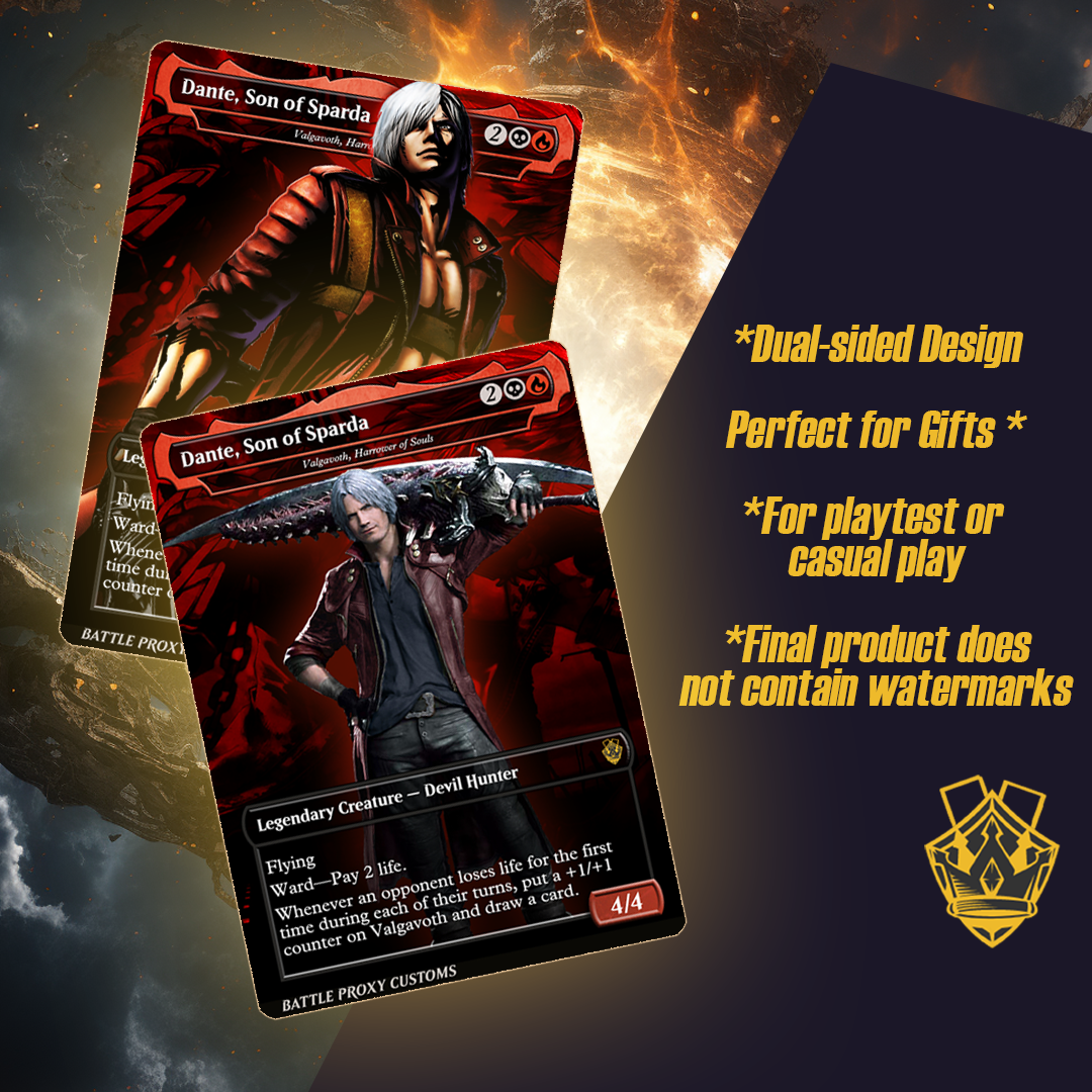 MTG Custom Proxy - Dante [Devil May Cry] – Dual-Faced